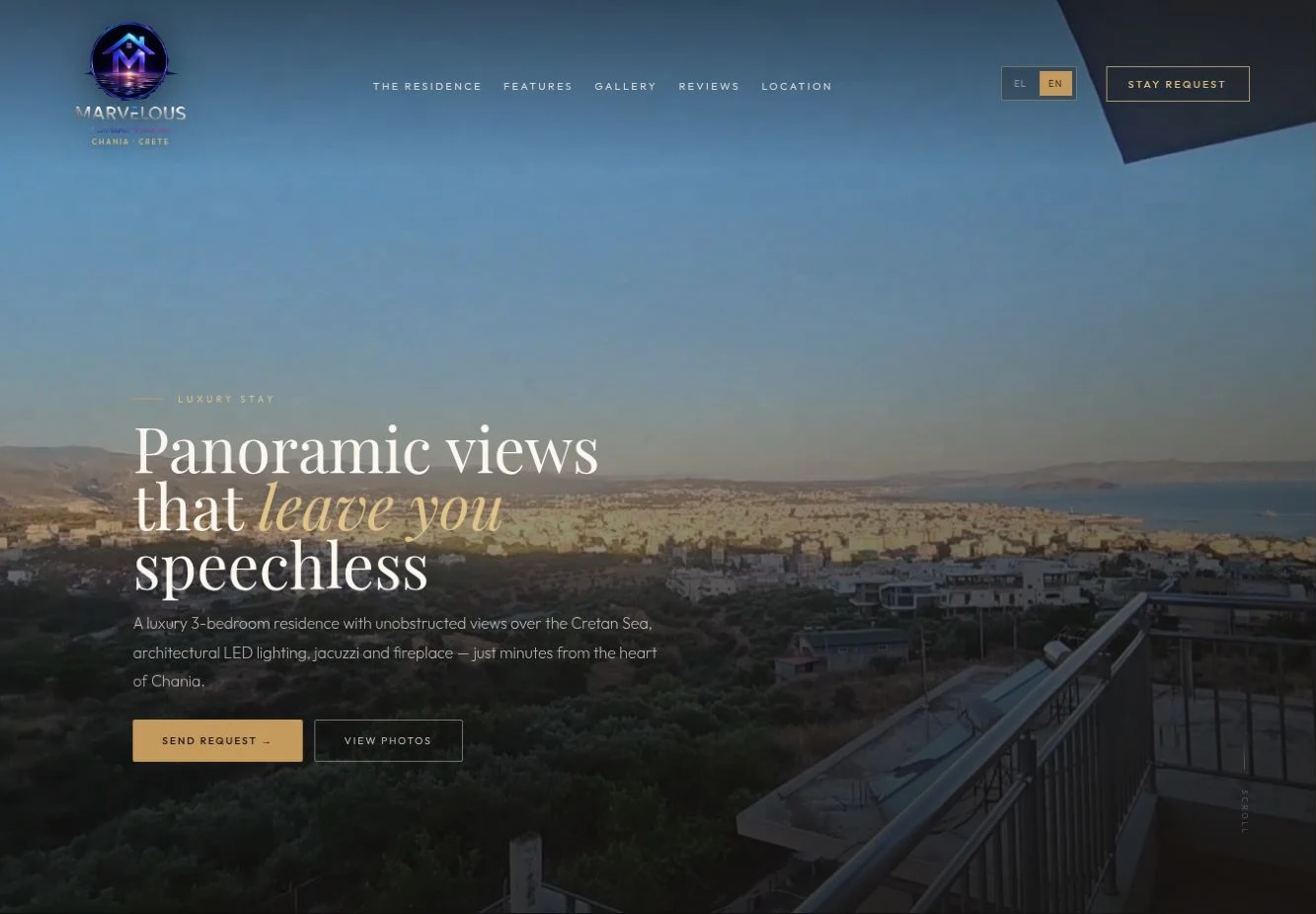 Στιγμιότυπο ιστοσελίδας Marvelous Panoramic Residence